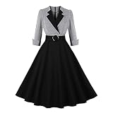 Cocktailkleid Damen Rockabilly Kleider Damen 50er...