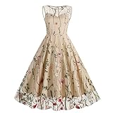 Cocktailkleid Damen Elegant Vintage Rockabilly...